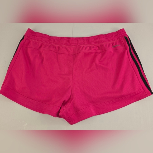 Adidas Women's Pacer 3-Stripes Pink Athletic Gym Shorts Size XL K-2423 - Picture 7 of 12